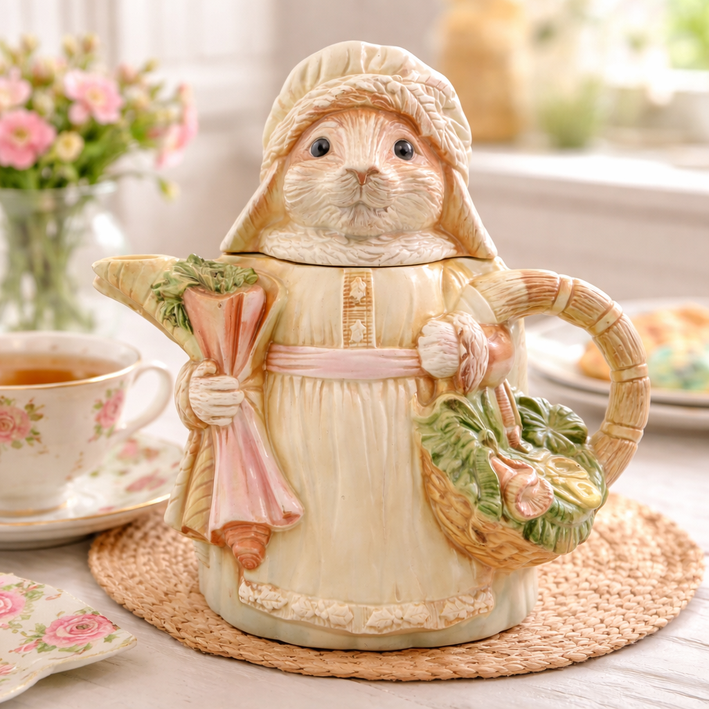 Armish Bunny Tea Pot