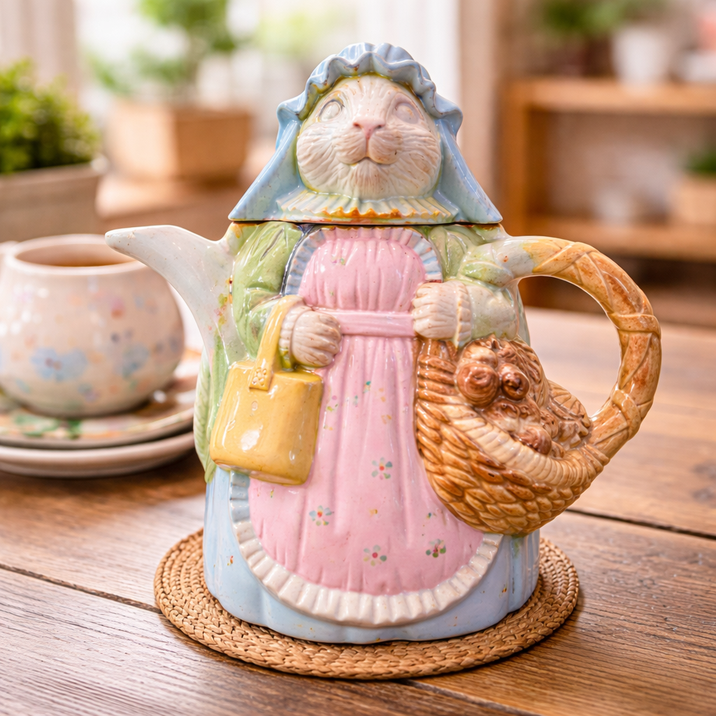 Garden Bunny Tea Pot